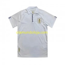 Camisola Uruguai 100th Anniversary Homem Equipamento Segundo 2024 Manga Curta